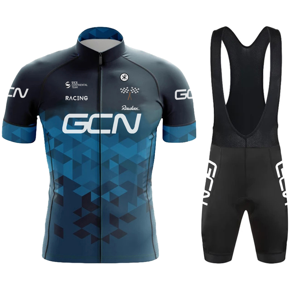 Mountain Biking Trousers - Rudaxgcn-男性用自転車セット、ロードサイクリング、半袖チームスーツ、mtbスウェットッキングセット、新しい、夏