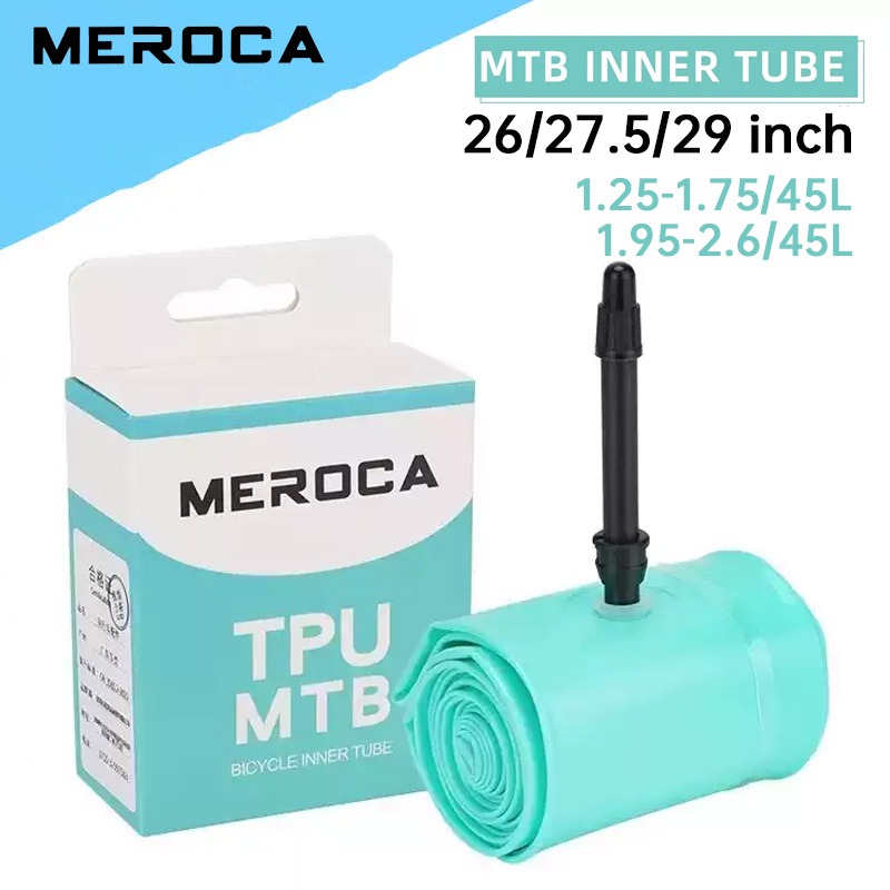 Mountain Biking Tube - MEROCA 26 27.5 29インチMTBインナーチューブ 45Lプレスタバルブ マウンテンバイク用