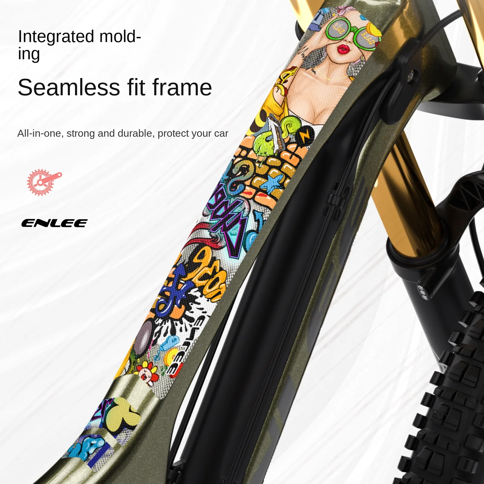 Mountain Biking Colorado - ENLEE 耐久性のある自転車保護フィルムマウンテンバイク 3 メートルステッカーフレーム色変更ステッカーロード Cike 肥厚
