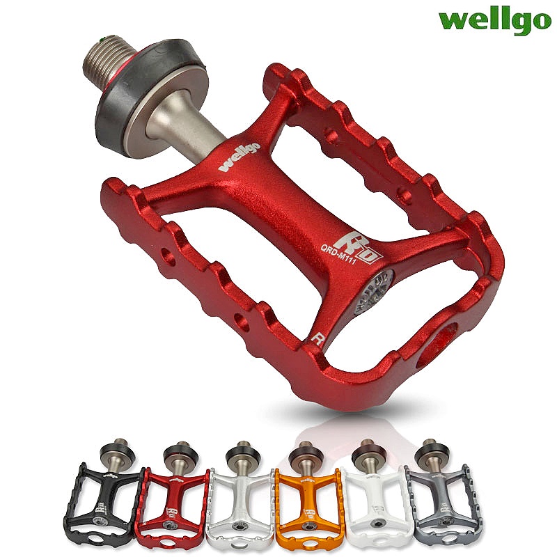 Xcm Mountain Biking - Wellgo-オリジナルのM111クイックリリースバイクペダル,非クイックリリース,超軽量ペダル,ペダル,マウンテンバイクベアリング