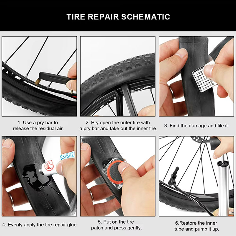 39個の自転車タイヤ修理キット - 自転車インナーチューブパ - Mountain Biking Tube のレビューと価格