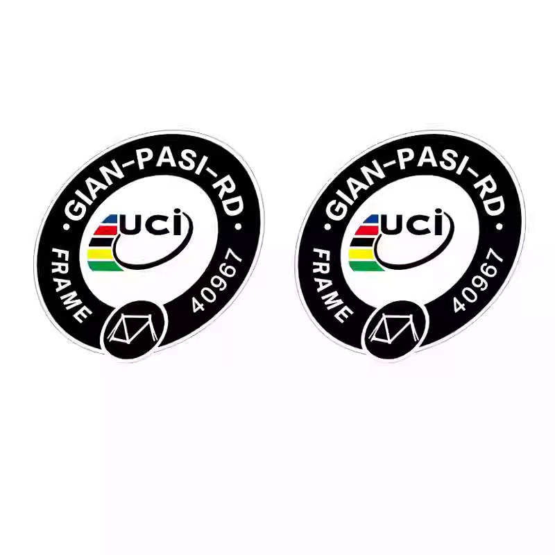 2x 自転車ステッカー UCi フレーム承認ユニオン認定バイ - Mountain Biking Colorado のレビューと価格