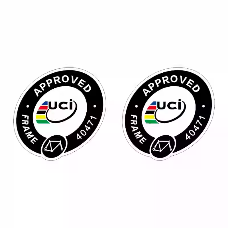 2x 自転車ステッカー UCi フレーム承認ユニオン認定バイ - Mountain Biking Colorado のレビューと価格