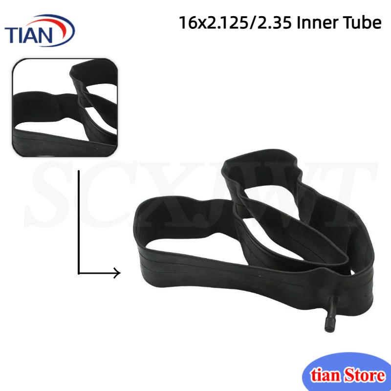 ブチルゴム製インナーチューブ 16x2.125/2.35 イ - Mountain Biking Tube のレビューと価格