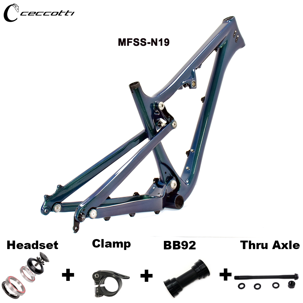 カメレオンカラーのカーボンファイバーフレームセット,27.5 - Mountain Biking Colorado のレビューと価格