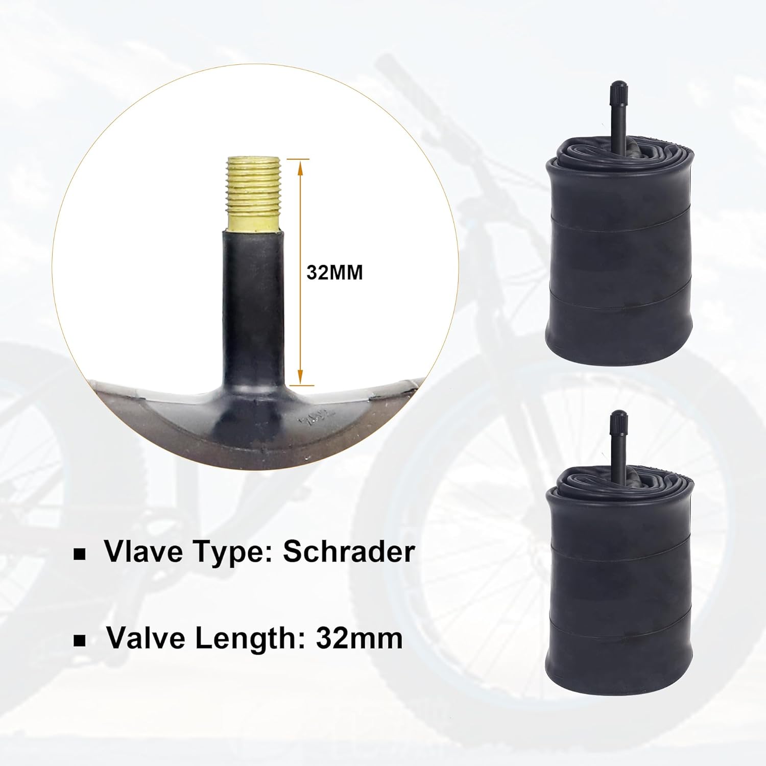 ZUKKA 1 ピース脂肪インナーチューブ 20x4.0/2 - Mountain Biking Tube のレビューと価格