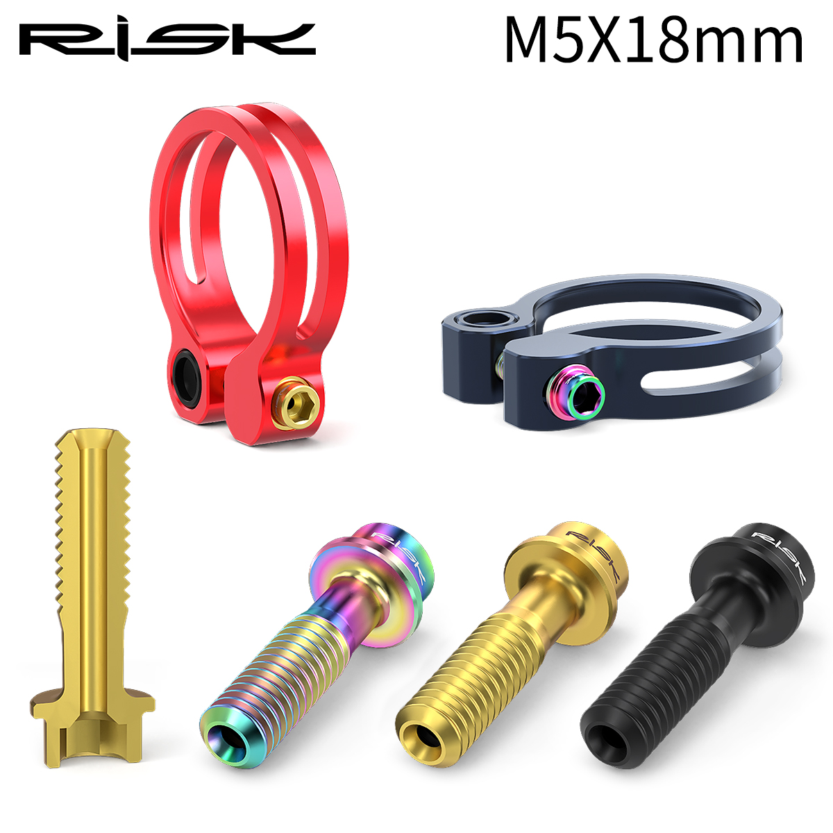 リスクM5x18mmシートネジマウンテンバイクチタン合金ブレ - Mountain Biking Tube のレビューと価格